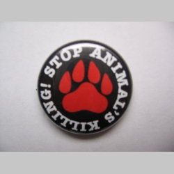Stop Animal Killing,  odznak 25mm